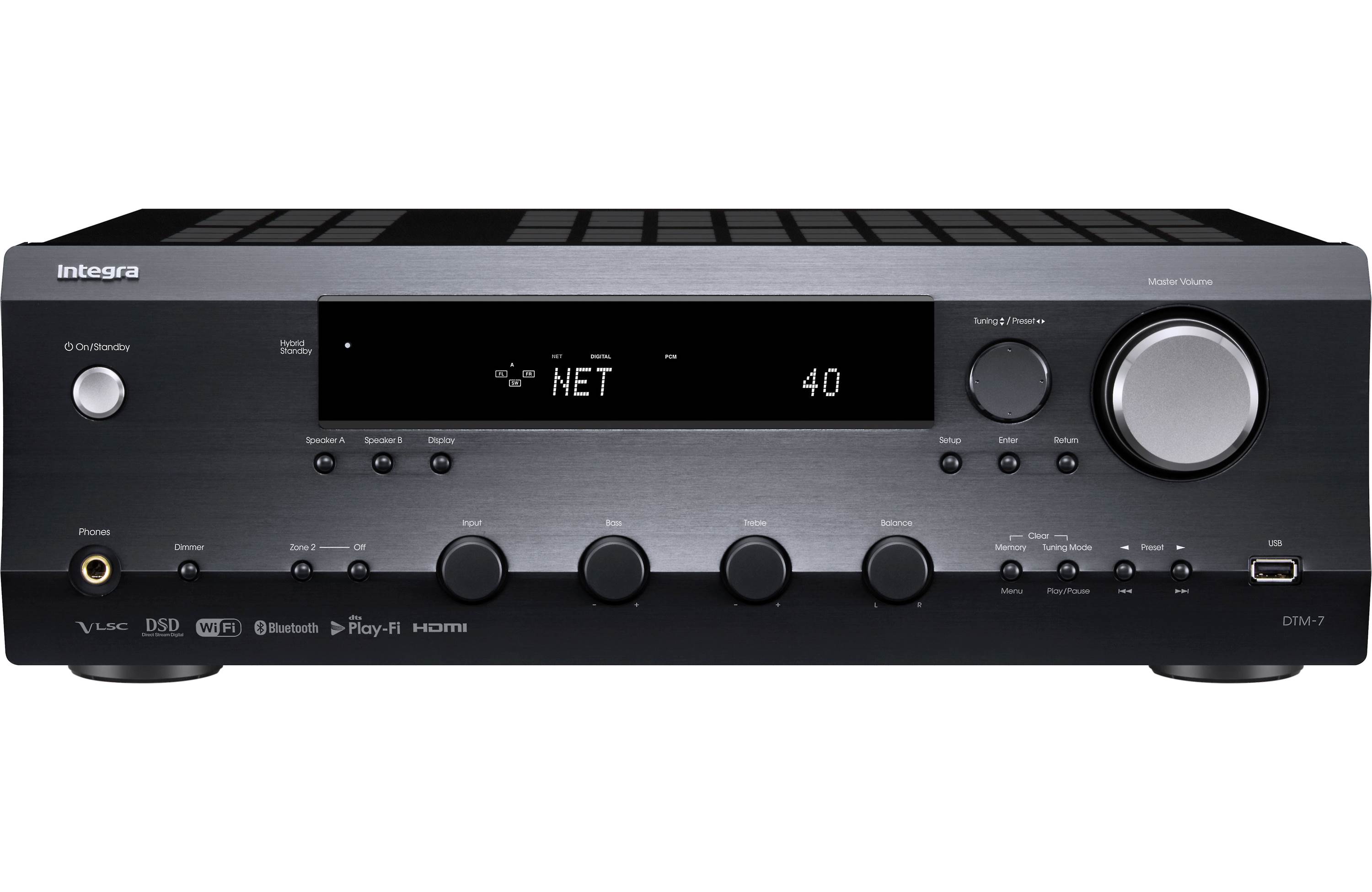 Integra DTM-7 Stereo receiver with Wi-Fi®, Bluetooth®, Chromecast, and HDMI (available to demo)