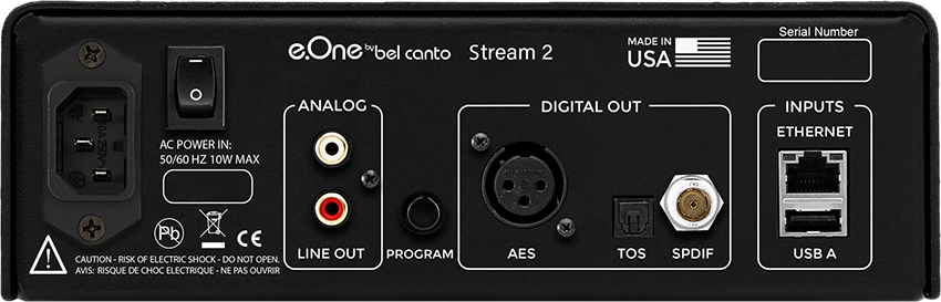 Bel Canto e.One Stream 2 Streamer (available to demo)