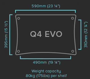 Quadraspire Q4 EVO Equipment Rack (available for demo)