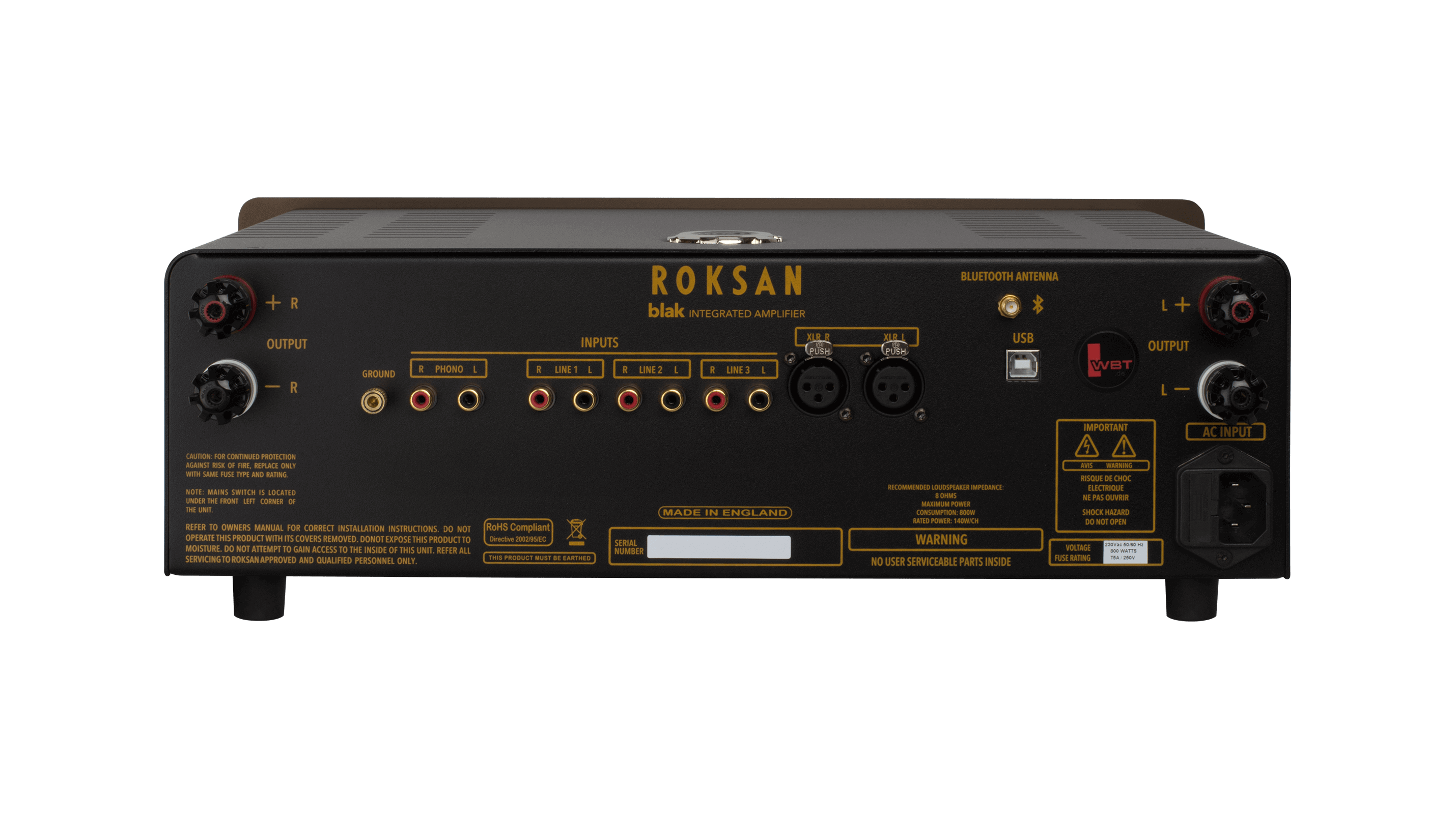 Roksan blak Integrated Amplifier with USB / DAC / PHONO (available to demo)